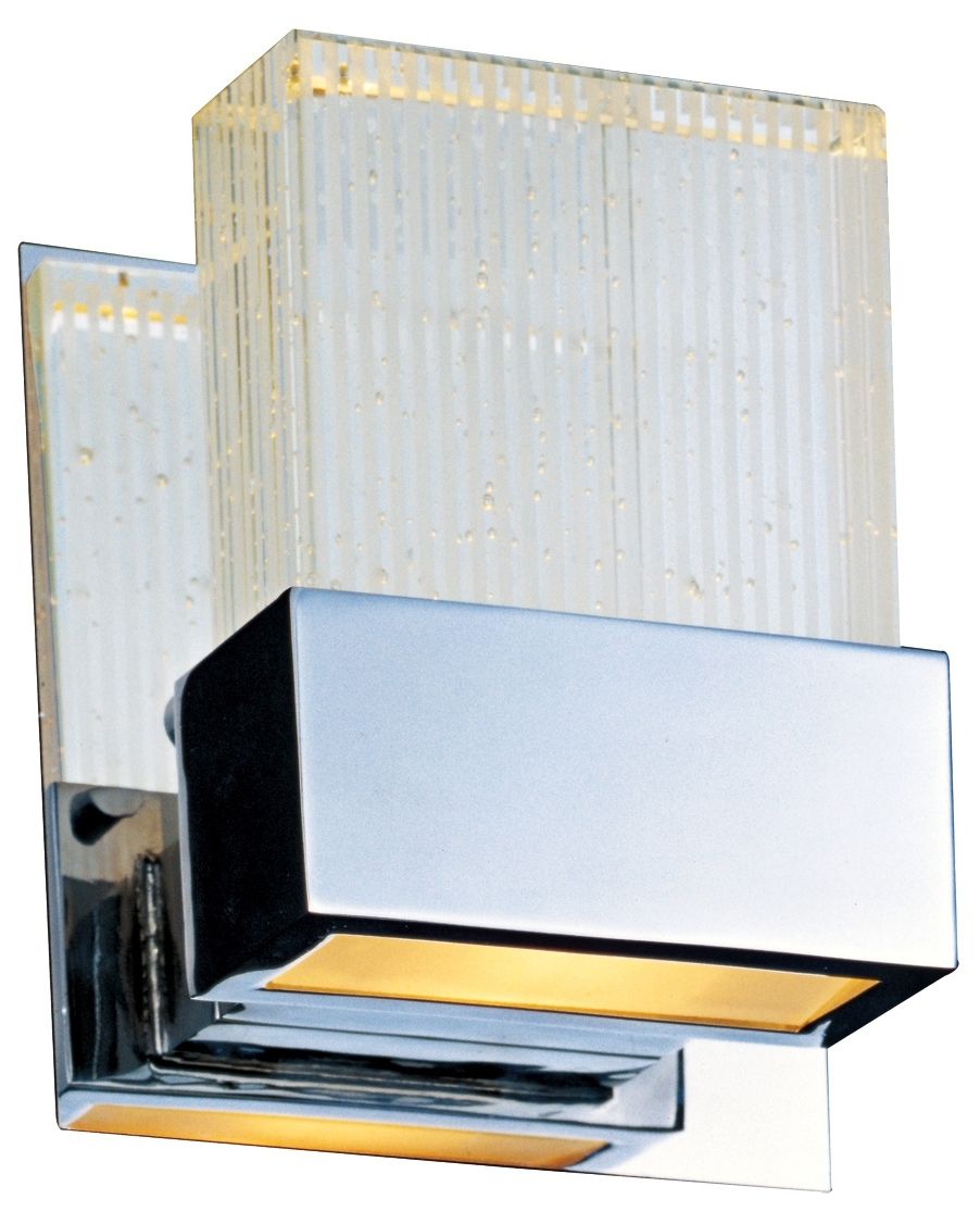 ET2 Fizz 5" Wide Bubble Glass and Chrome Wall Sconce