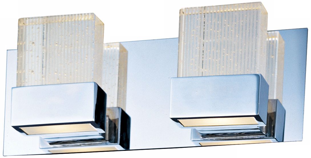 ET2 Fizz 14 1/2" Wide Bubble Glass and Chrome Bathroom Light