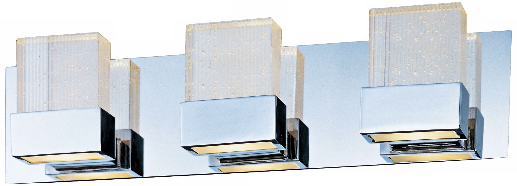 ET2 Fizz 22" Wide Bubble Glass and Chrome Bathroom Light