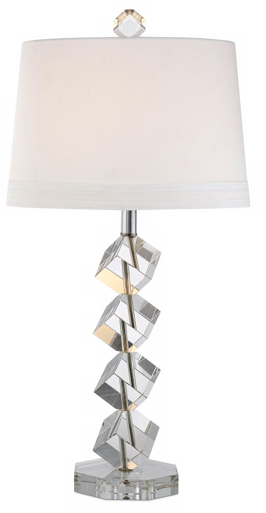 Vienna Full Spectrum Stacked Cubes Crystal Table Lamp