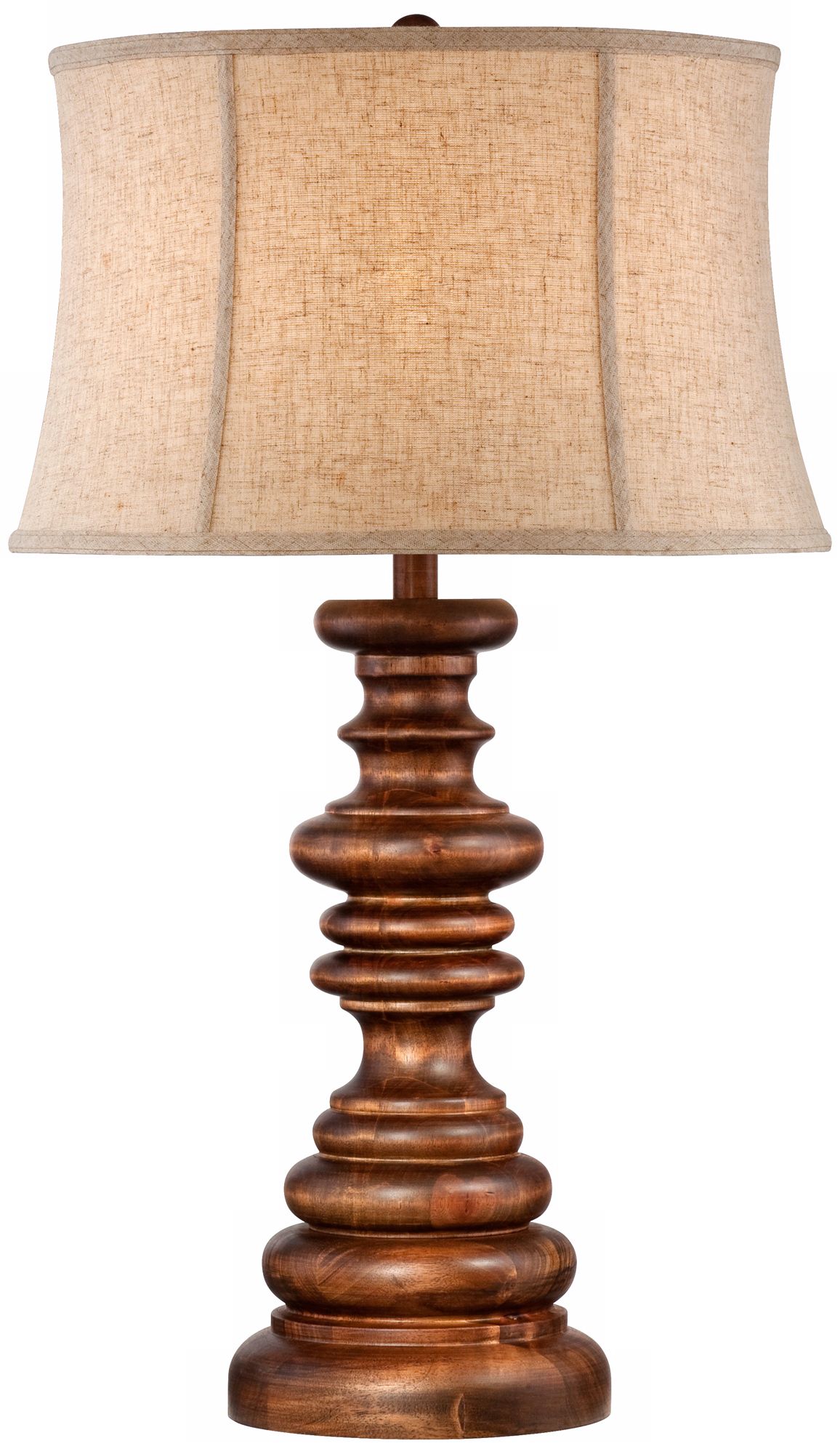 John Timberland Wooden Candlestick Buffet Lamp