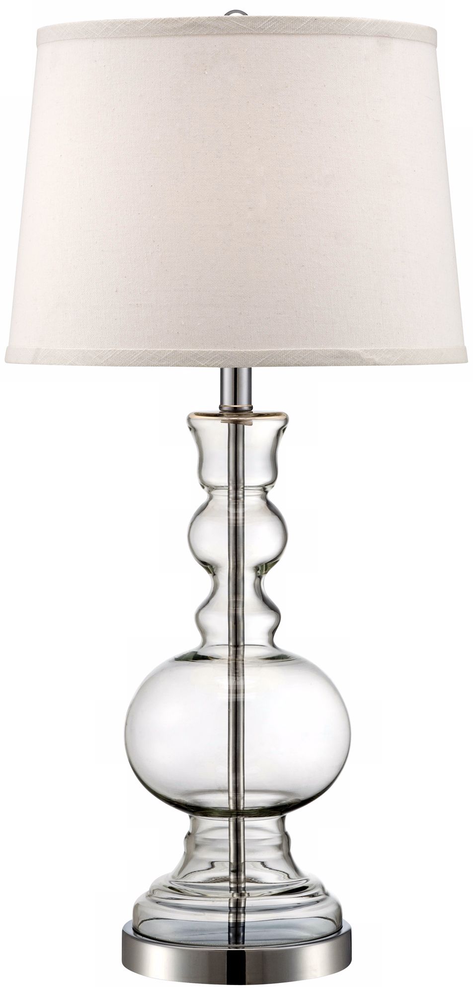 Clear Glass Vase Table Lamp