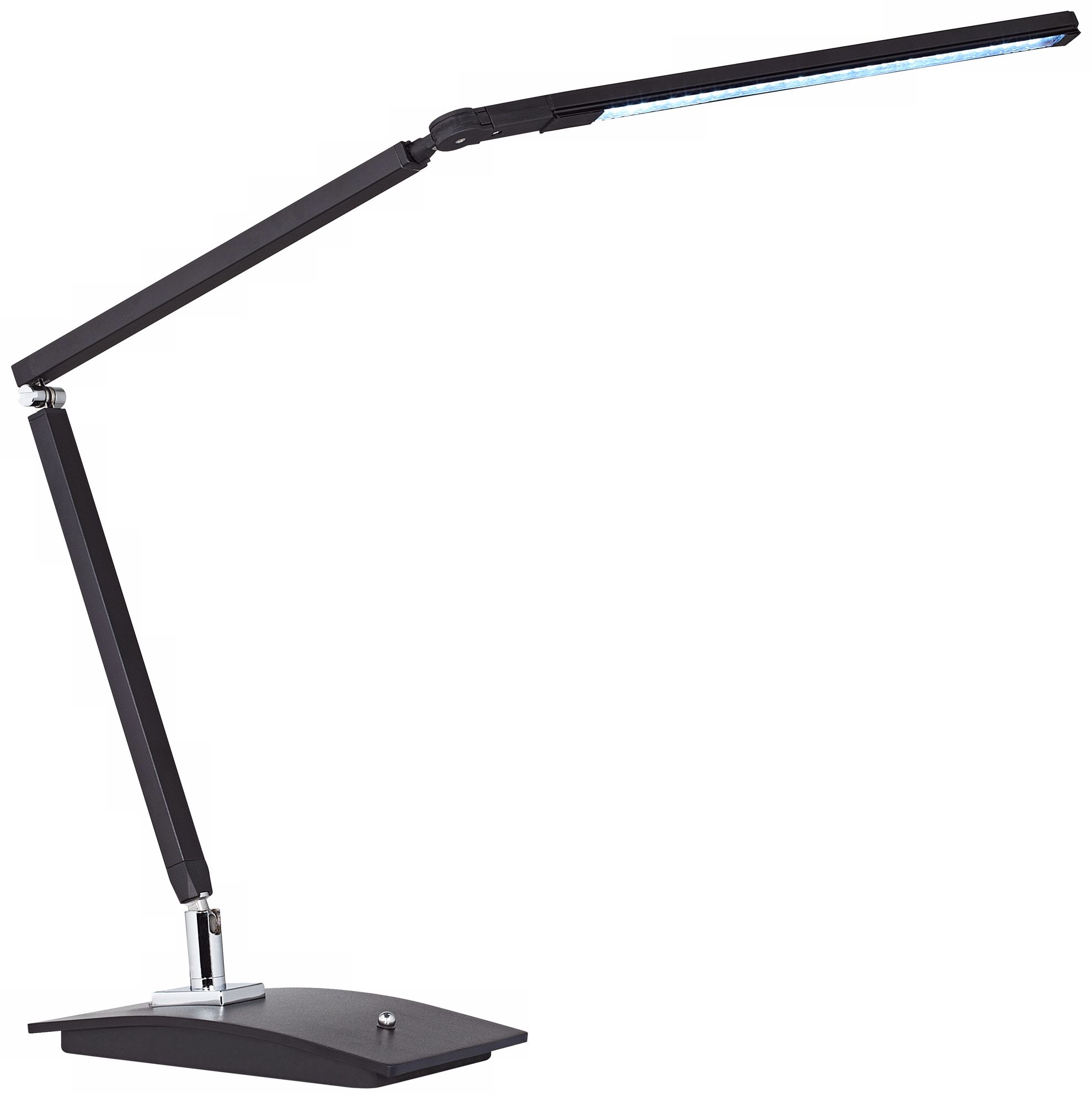 Black Aluminum Adjustable LED Desk Lamp
