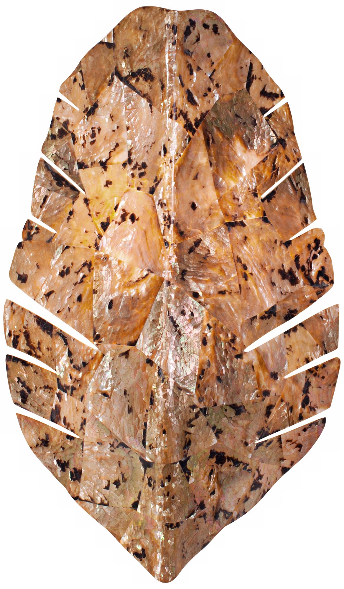 Varaluz Banana Leaf 17" High Tiger Bronze Wall Sconce