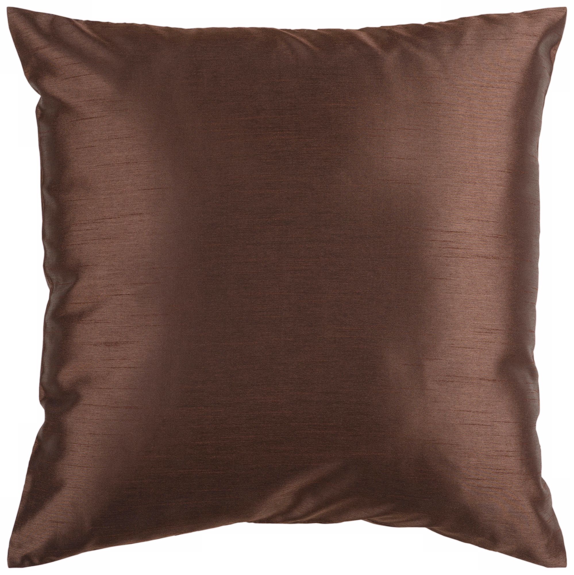 Surya 18" Square Espresso Brown Throw Pillow