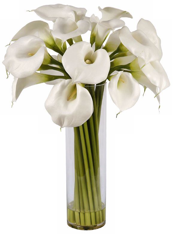 Jane Seymour 32" Calla Lilies Arrangement of Faux Flowers