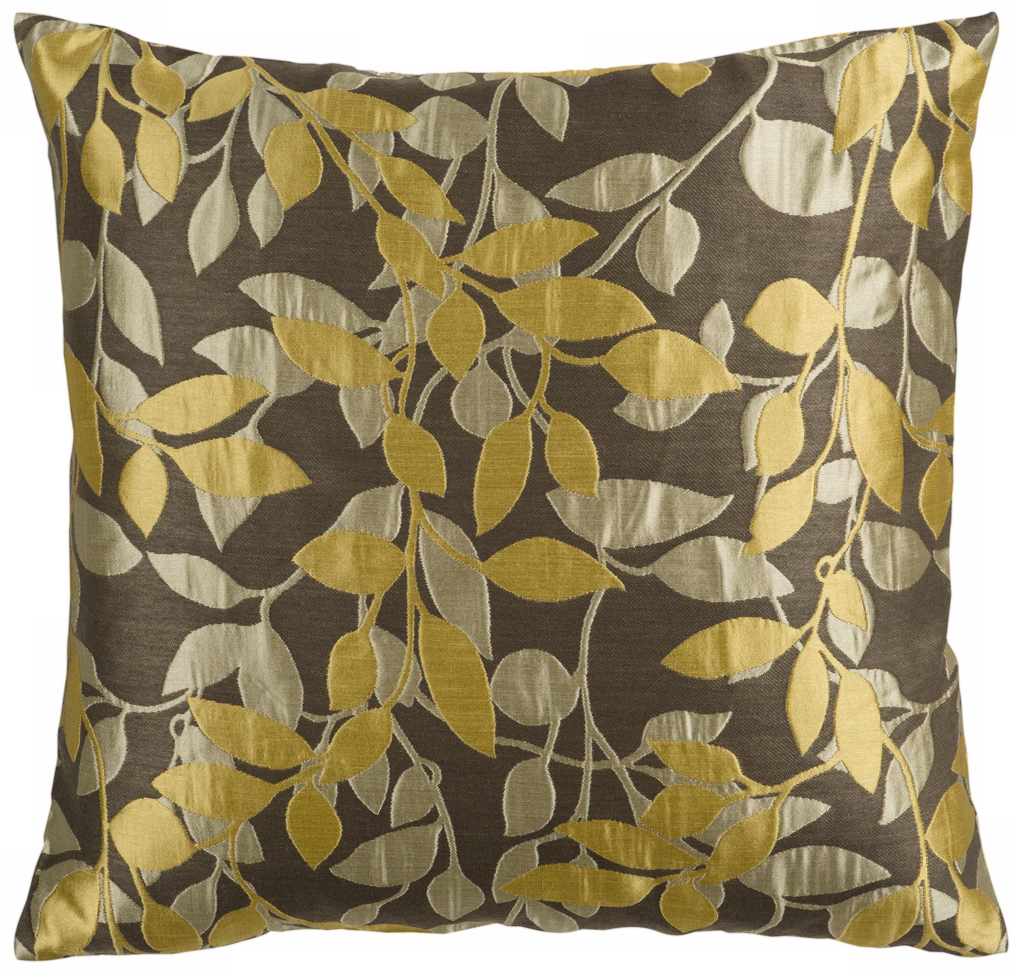 Surya 18" Square Split Pea Green Throw Pillow