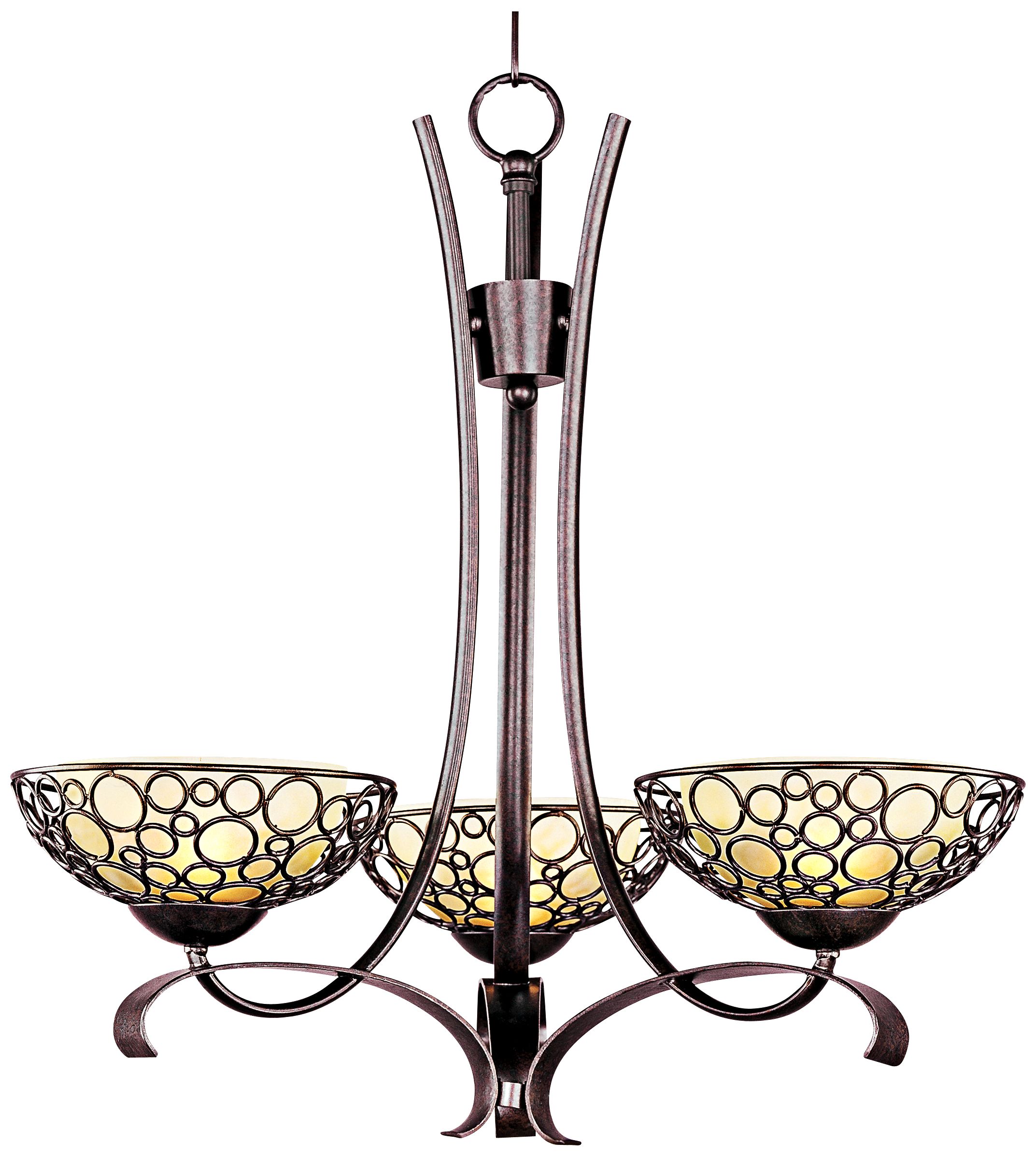 Maxim Meridian 23" Wide Umber Bronze Chandelier