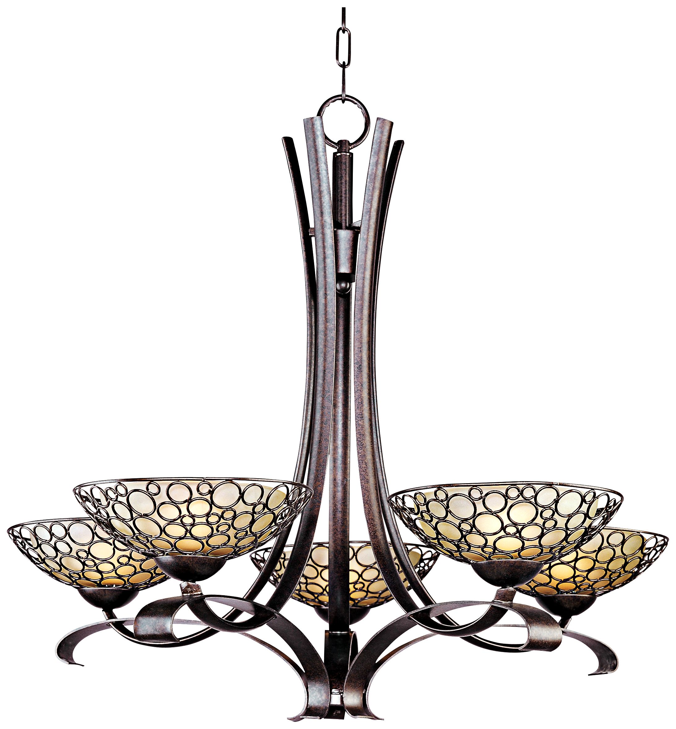 Maxim Meridian 34" Wide Umber Bronze Chandelier