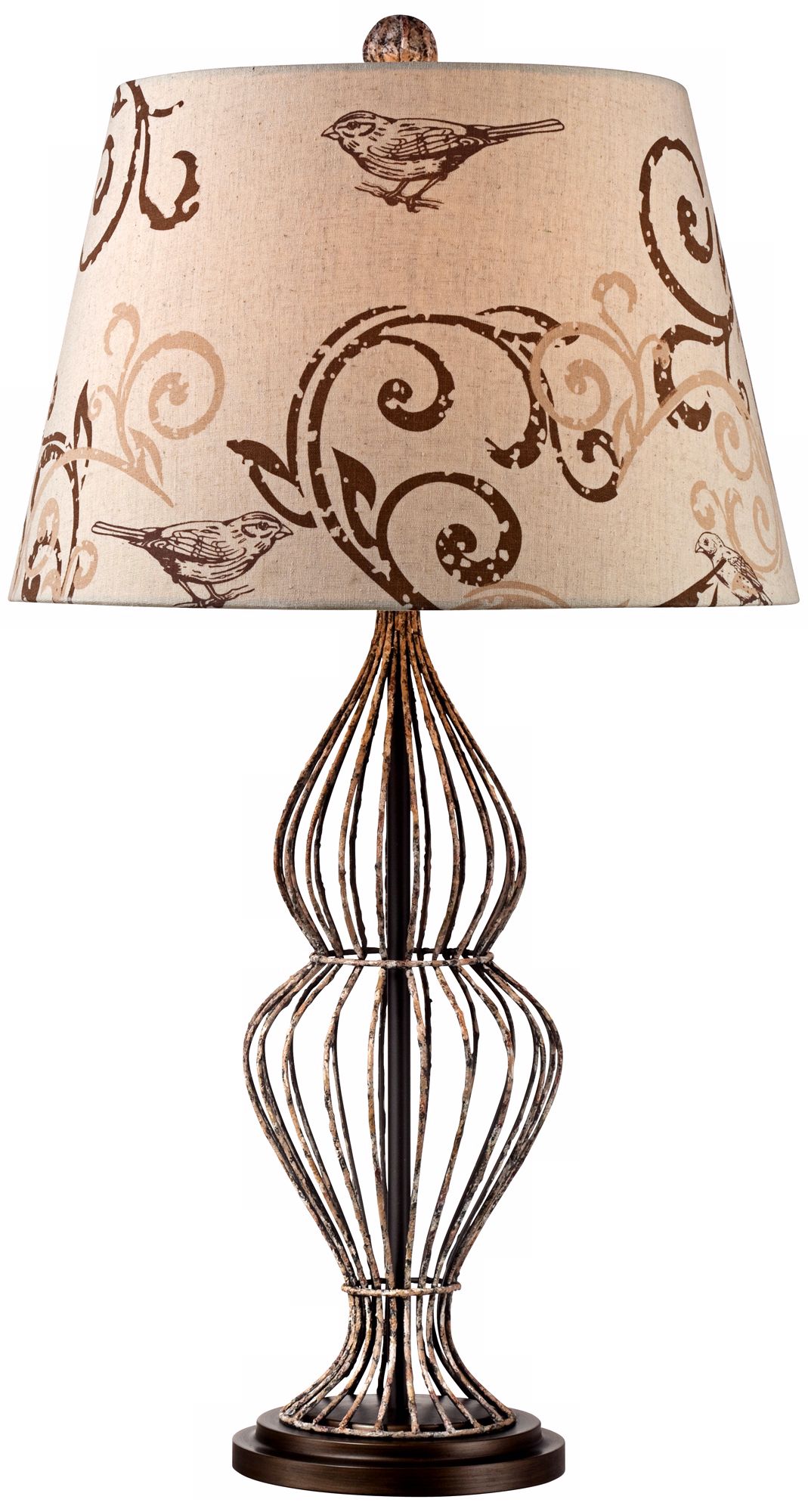 Wire Double Gourd Garden Buffet Lamp