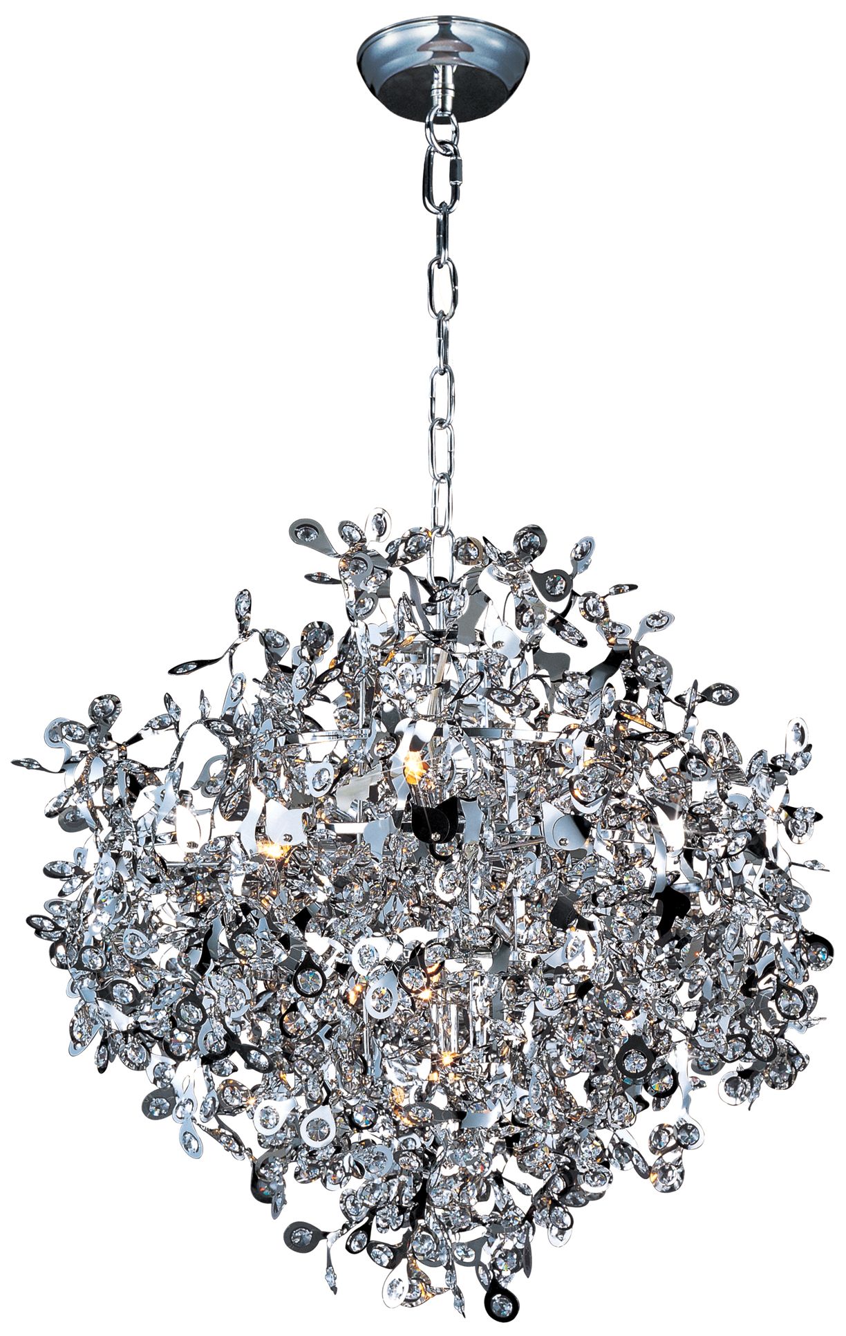 Maxim Comet 25" Wide Chrome and Crystal Chandelier