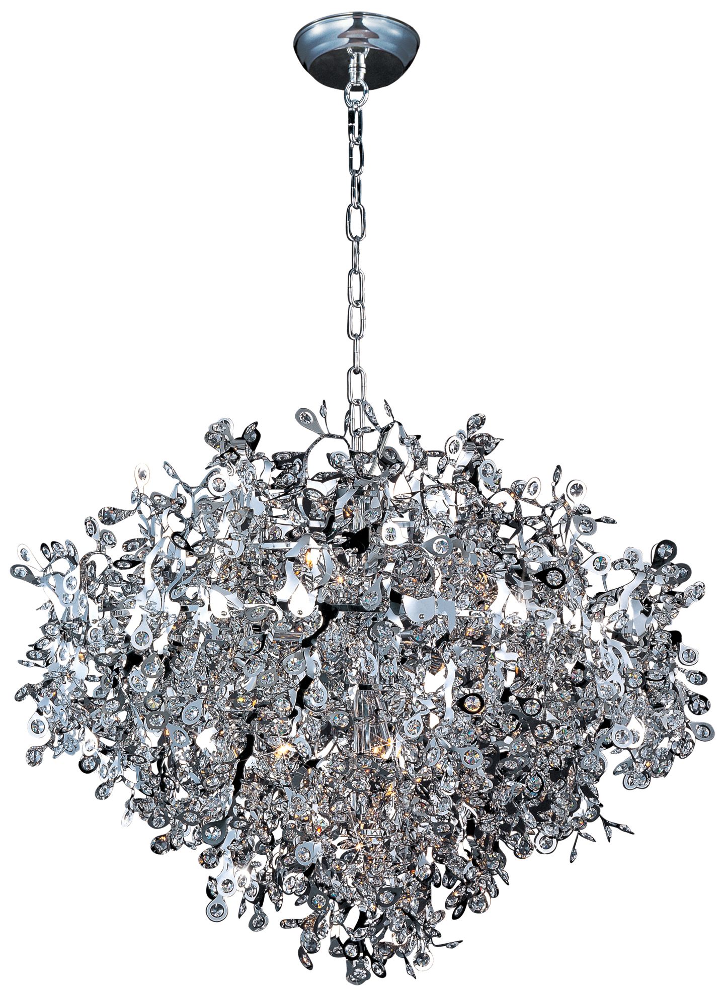 Maxim Comet 35" Wide Chrome and Crystal Chandelier