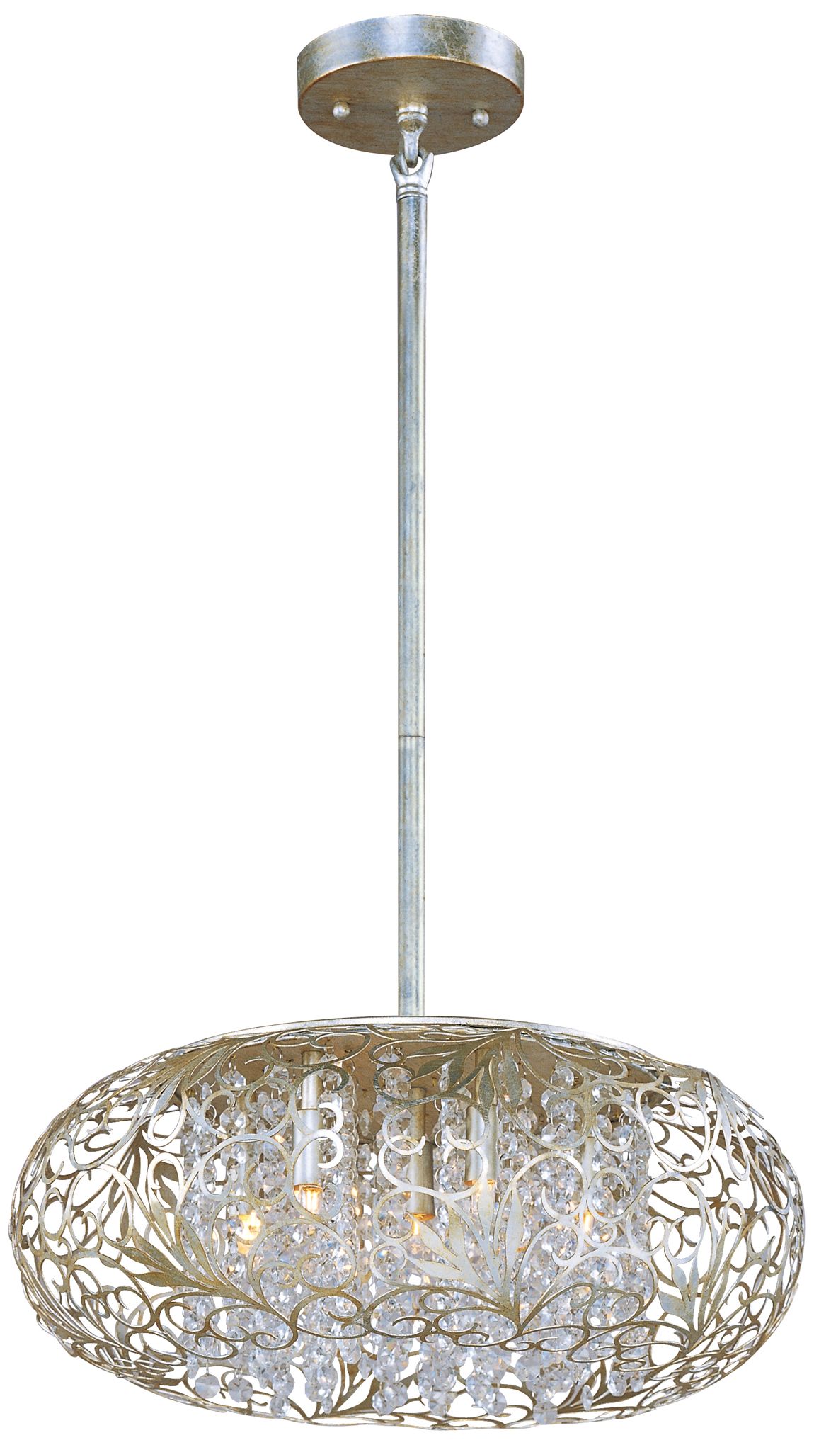 Maxim Arabesque 18" Wide Golden Silver Pendant Light