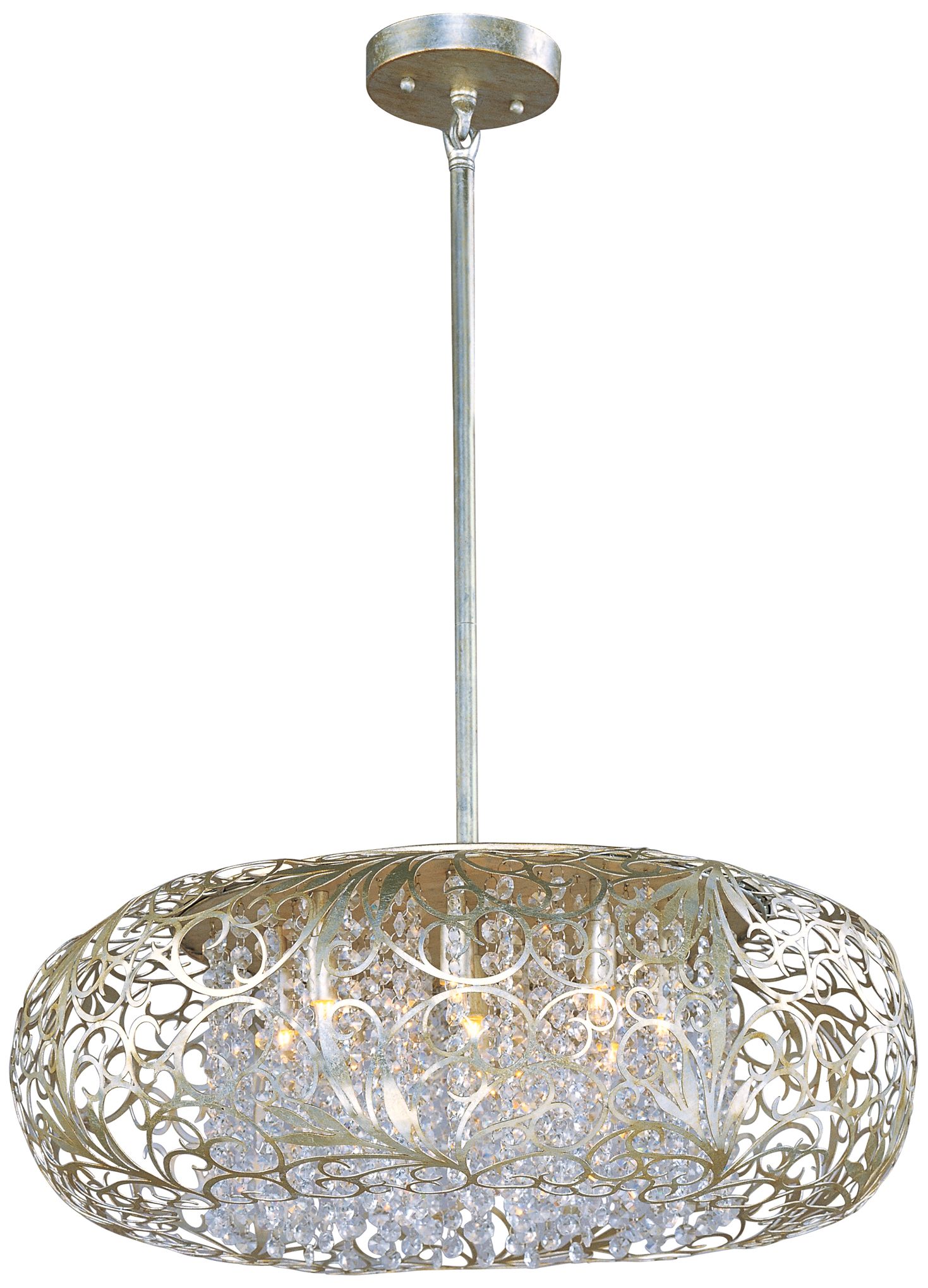 Maxim Arabesque 24" Wide Golden Silver Pendant Light