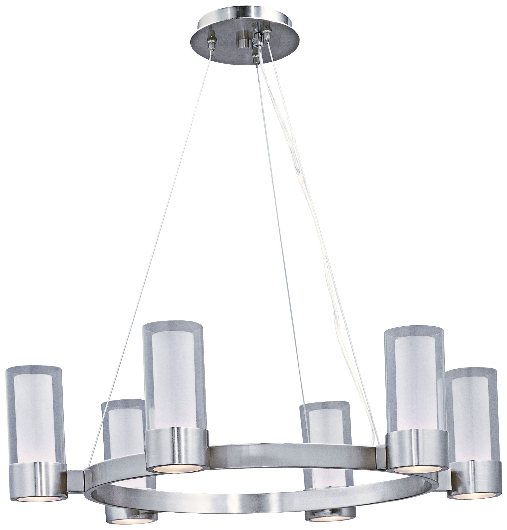 Maxim Silo 27" Wide Polished Chrome Chandelier
