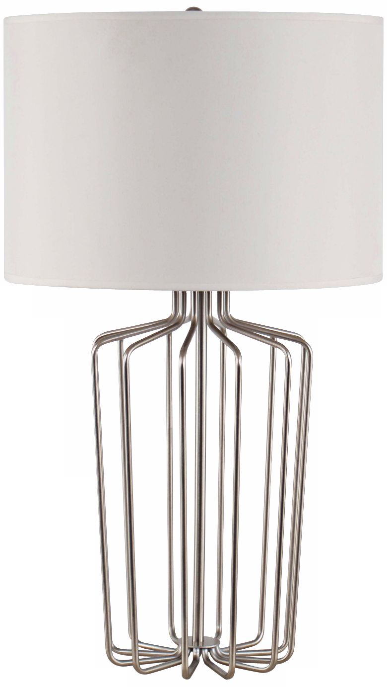 Cage Polished Nickel Table Lamp