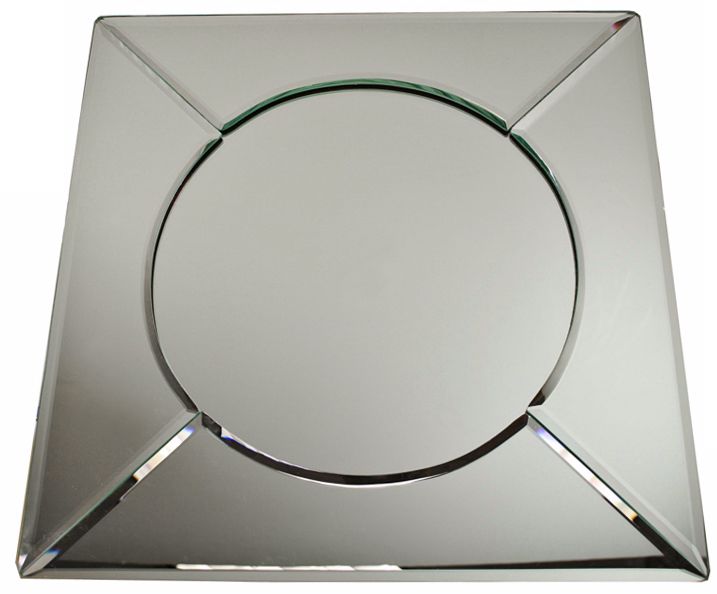 Mirrorred 13" Square Plate Charger