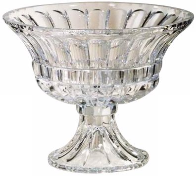 Athena 12" Wide Glass Compote Bowl