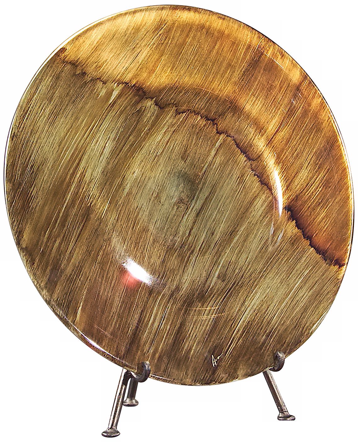 John Richard Gold Glass Charger Plate