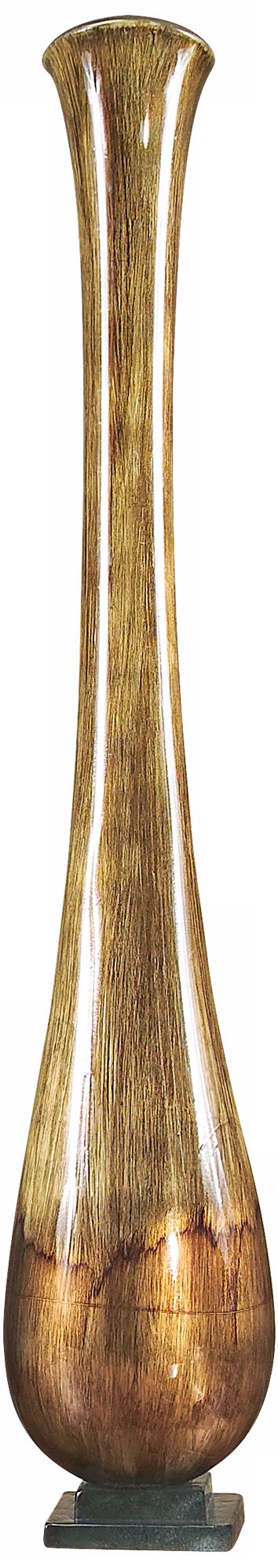John Richard Gold-Painted Glass Pedestal Vase