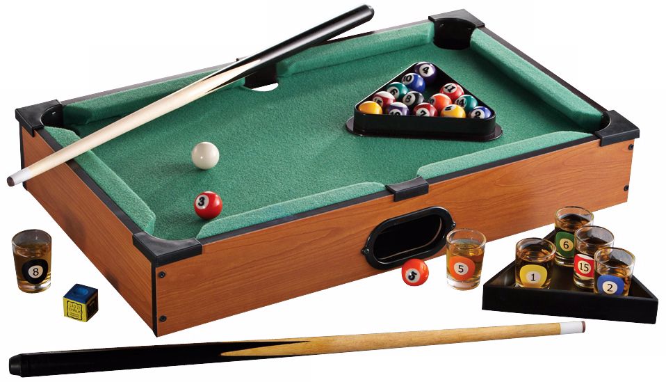 Pool Table Shot Glasses Set