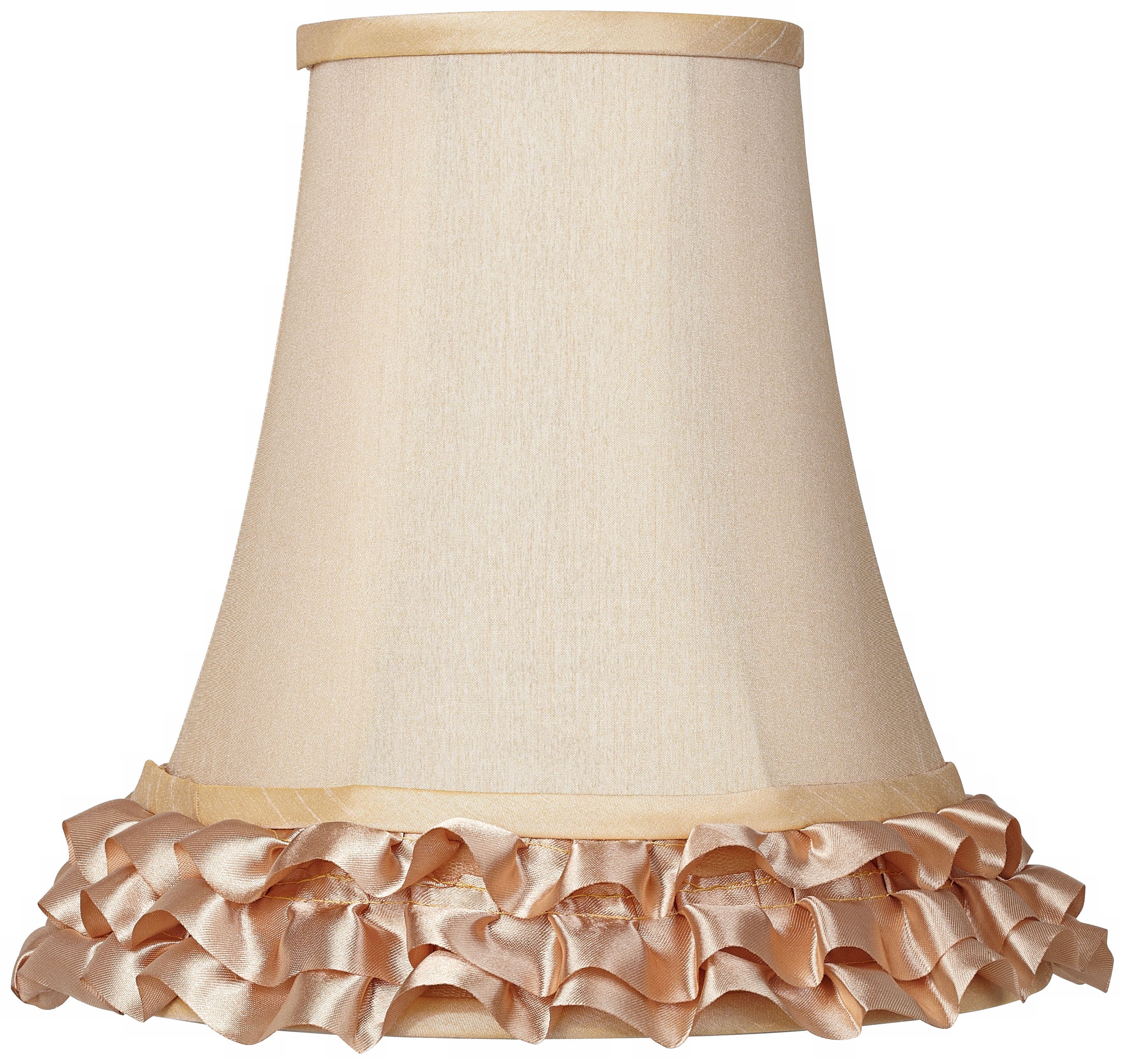 Apricot Ruffle Bell Shade 5x10x10 (Spider)