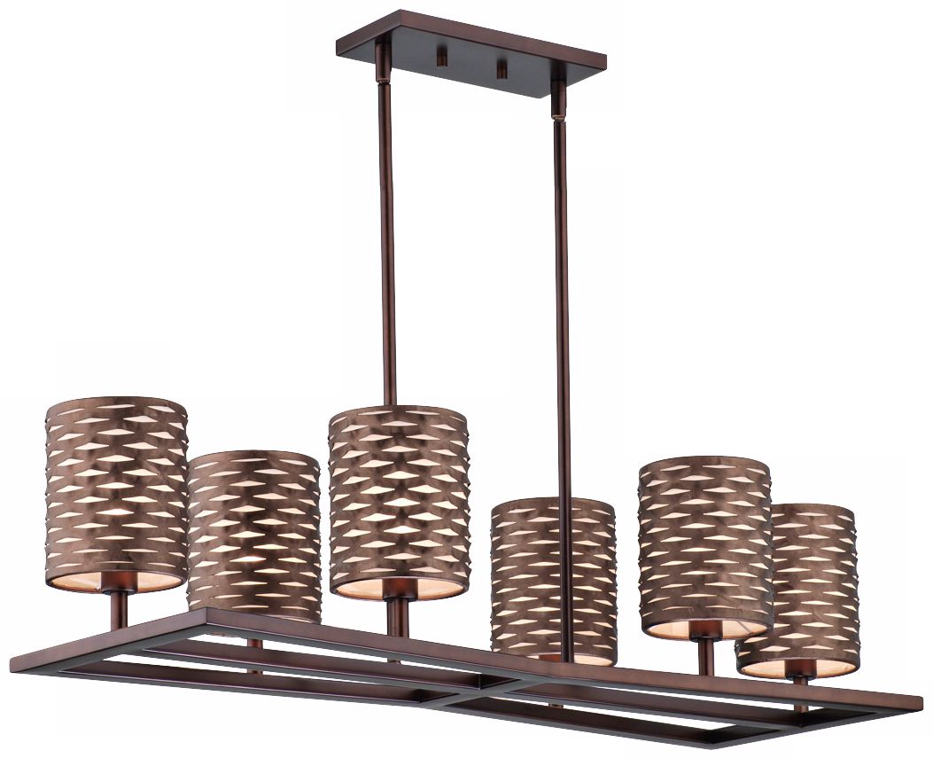 Forecast Cabaret 36 1/2" Wide Merlot Bronze Pendant Light