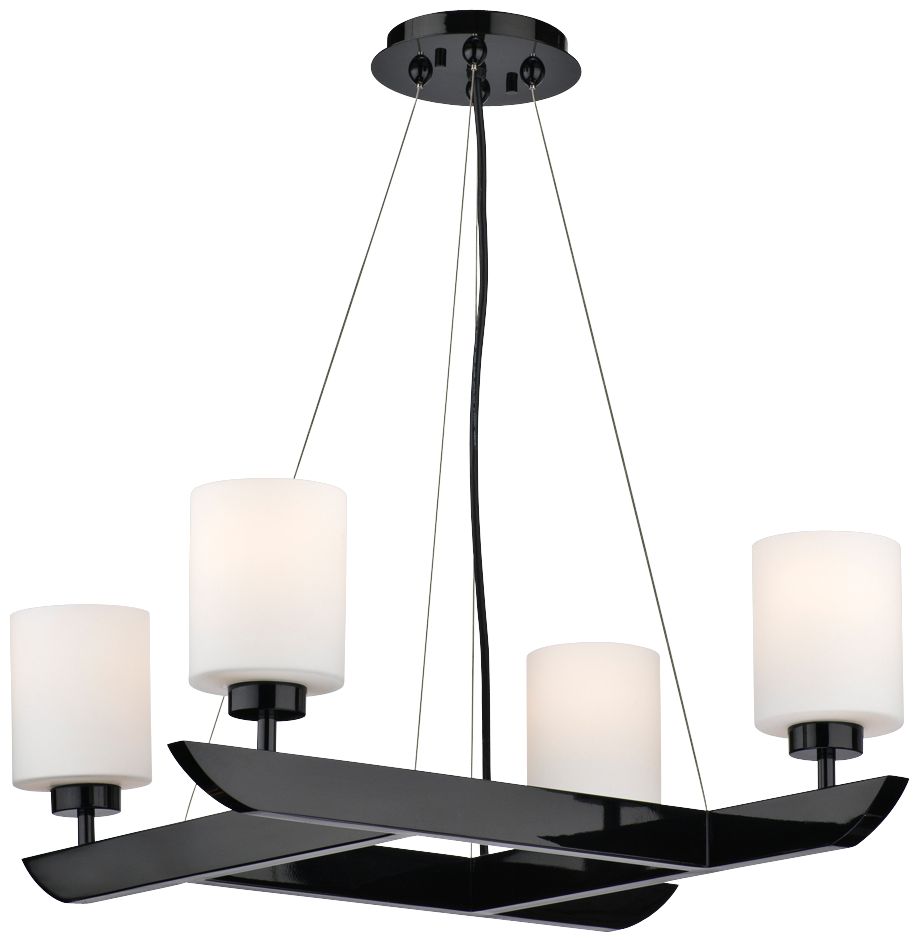Forecast Attitude 27 1/2" Wide Gloss Black Chandelier