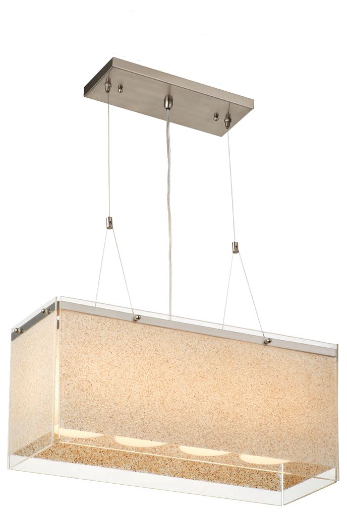 Forecast Pacifica 22 1/2" Wide Satin Nickel Pendant Light