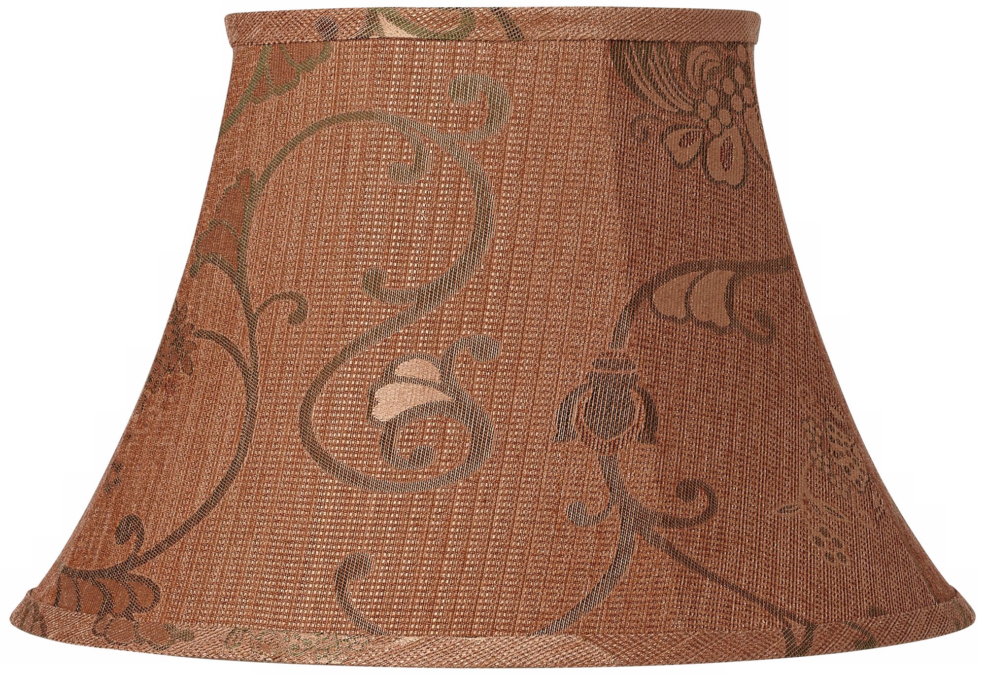 Butterscotch Floral Lamp Shade 10x18x12 (Spider)