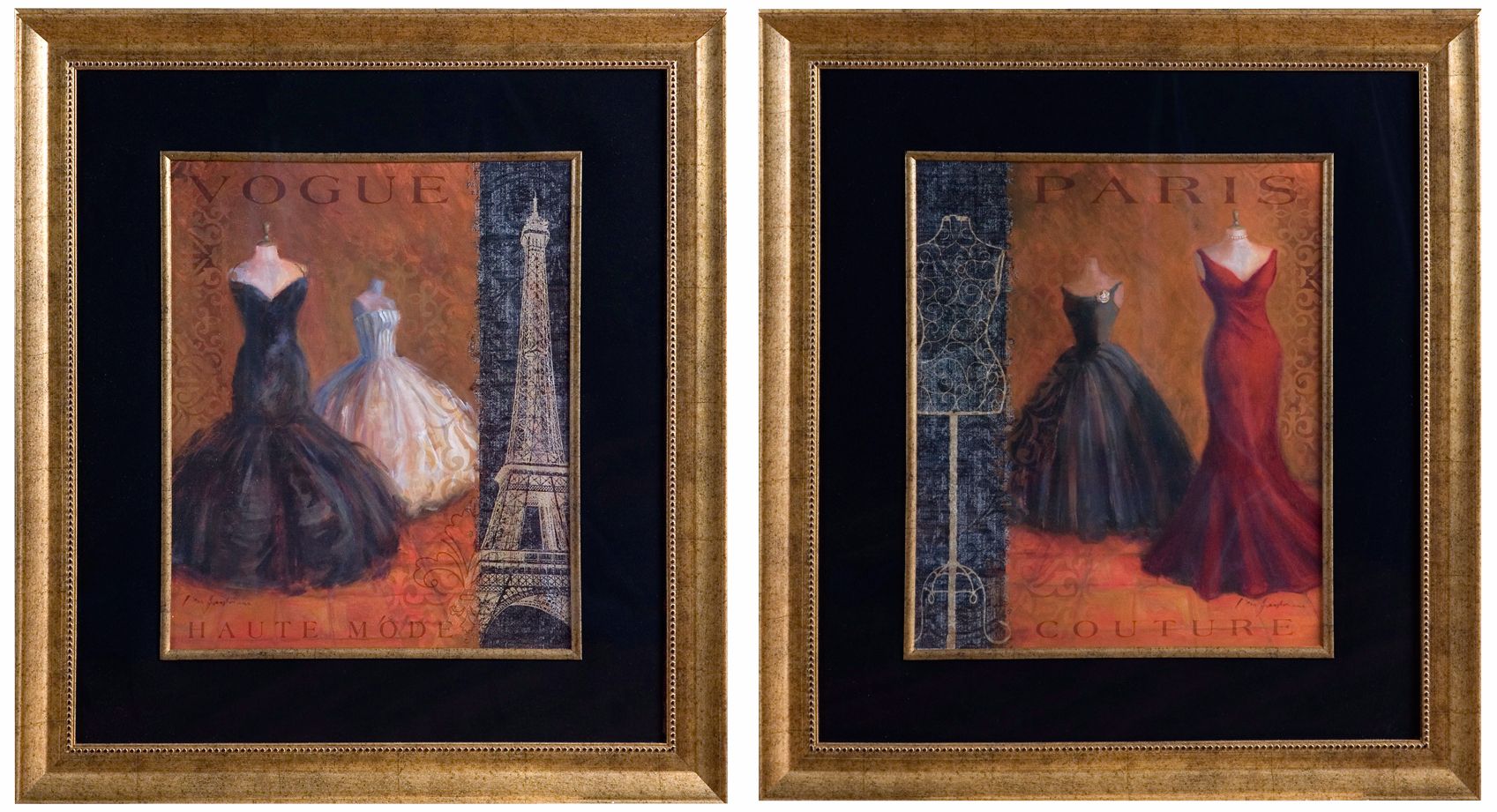 Uttermost Set of 2 Couture I & II 32 1/4" Wall Art