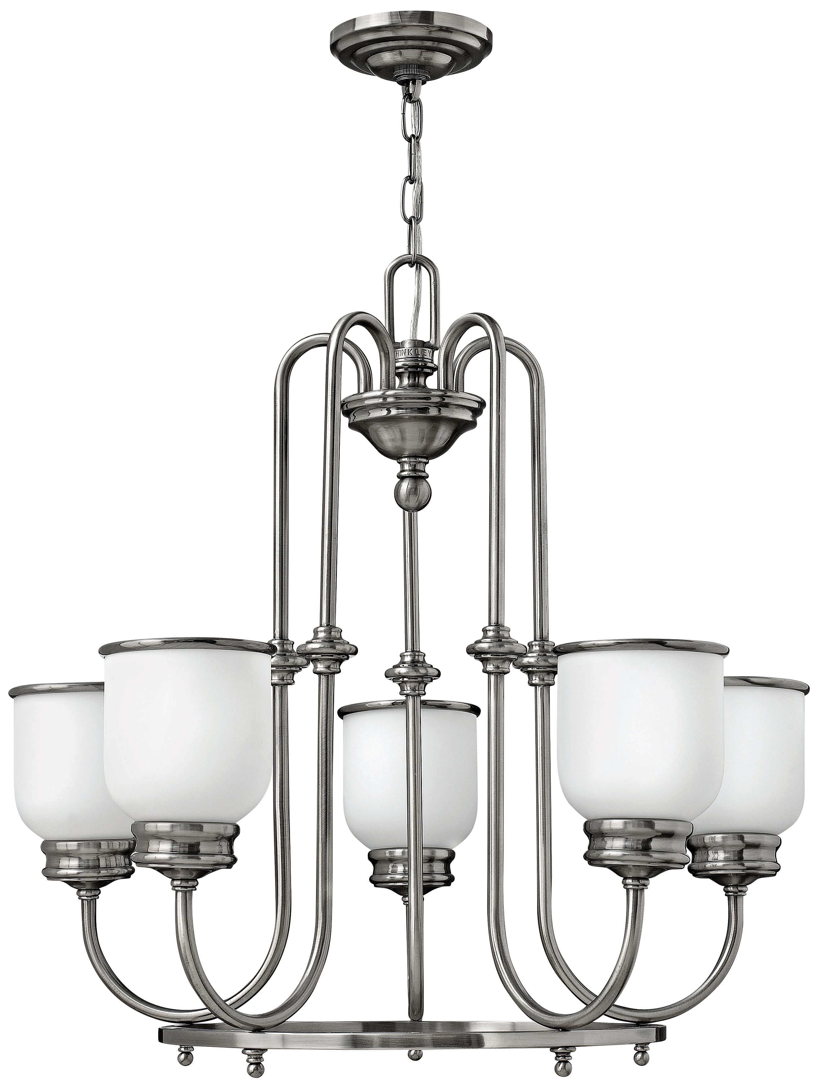 Hinkley Easton Collection 5-Light 26" Wide Nickel Chandelier