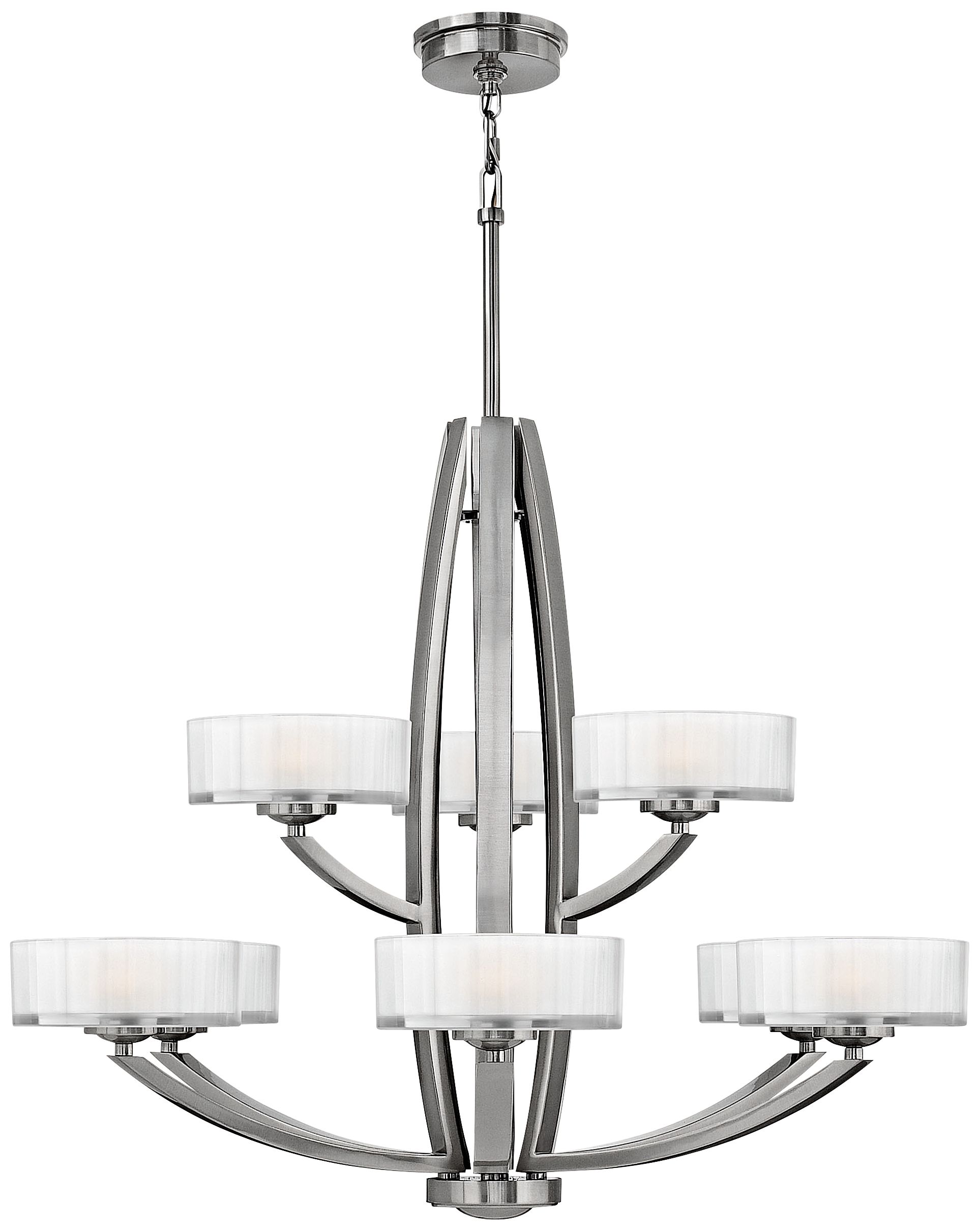 Hinkley Meridian Collection 34" Wide Nickel Pendant Light