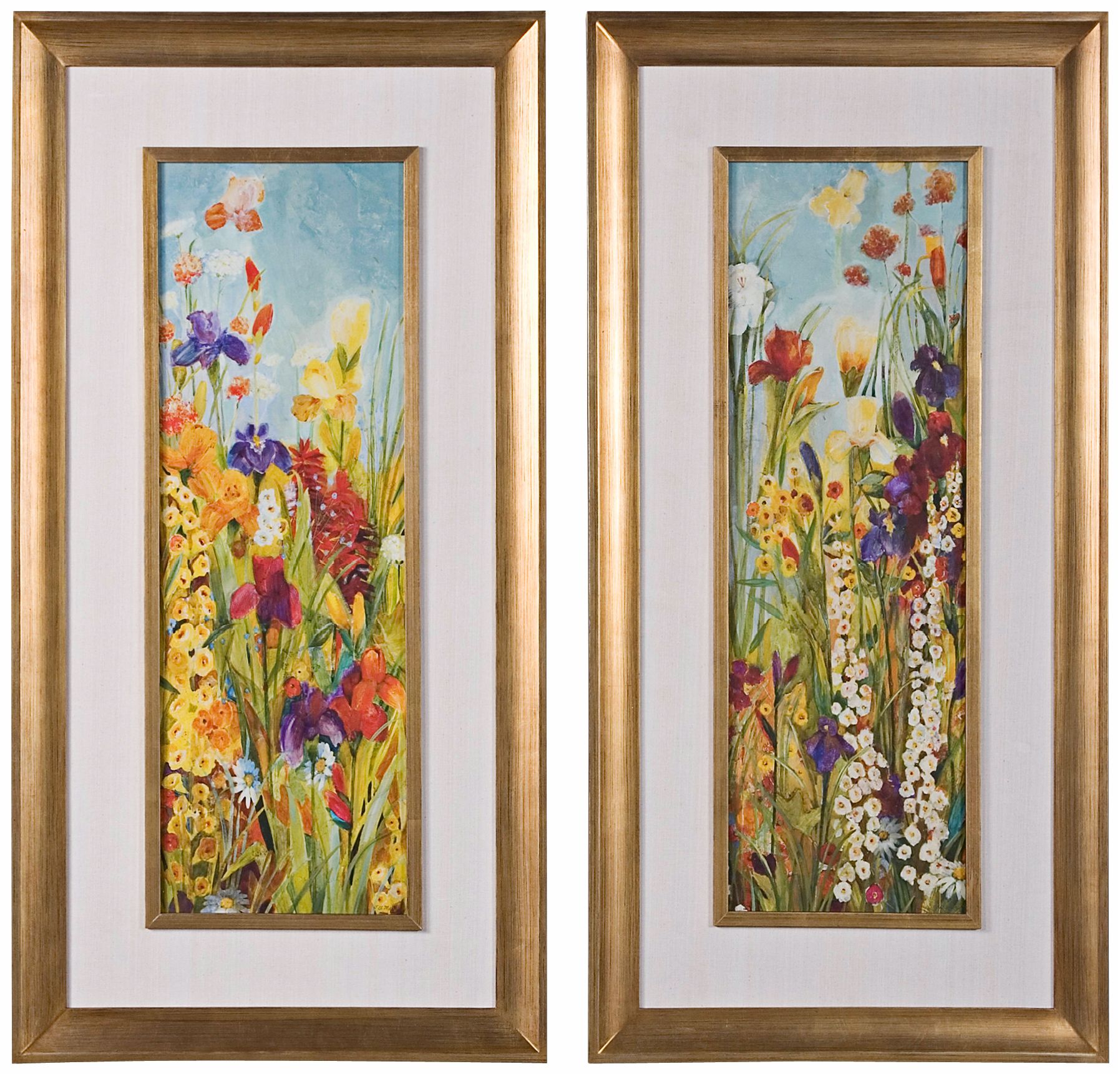 Uttermost Set of 2 Merriment I, II Framed Floral Wall Art