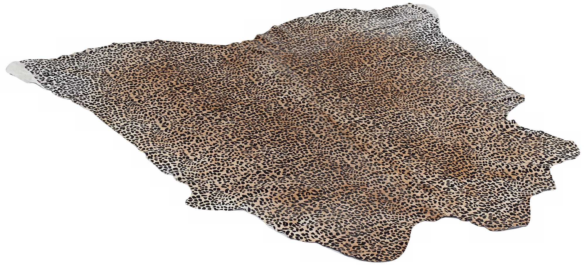 Leopard Print Cow Hide Decorative Area Rug