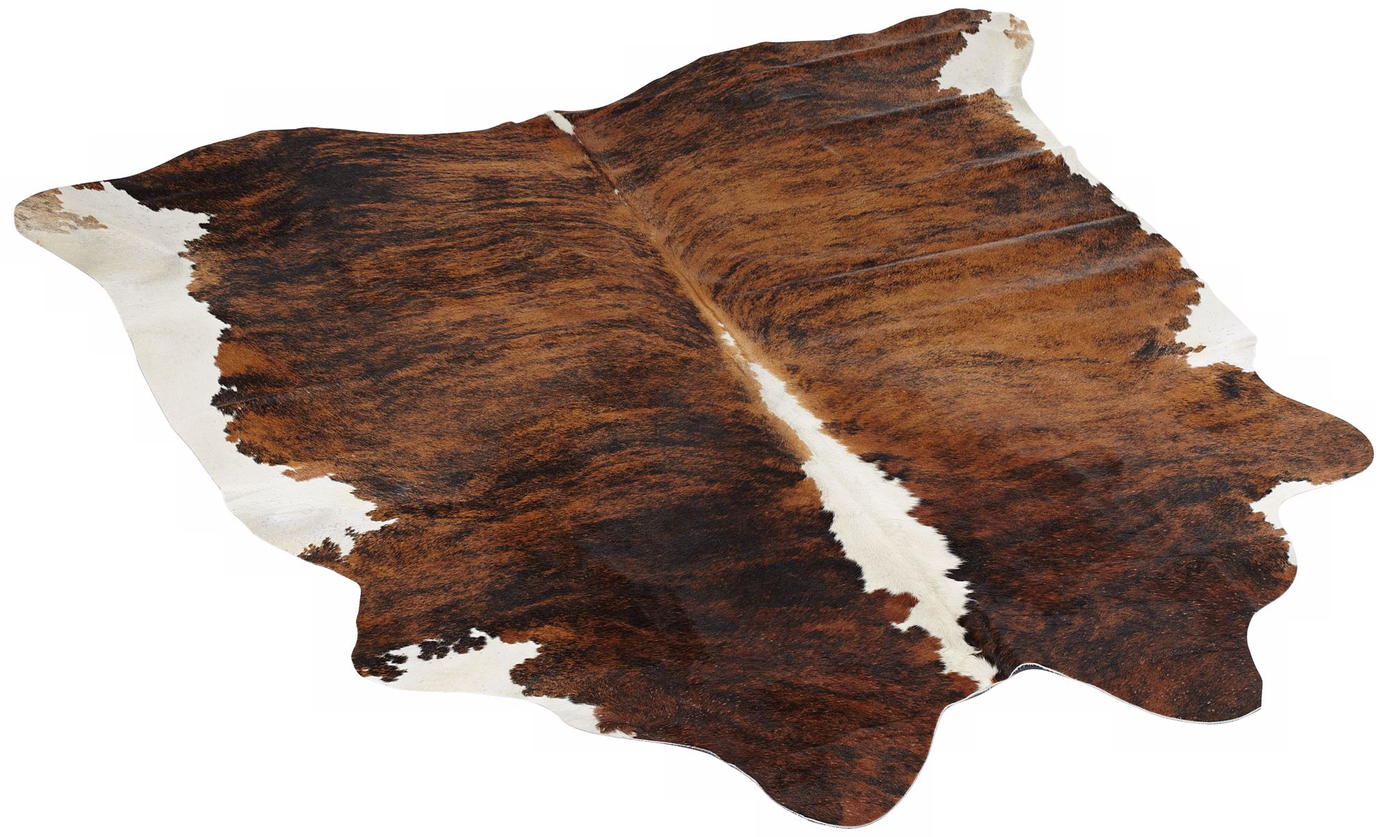 Brown / White Cow Hide Decorative Area Rug