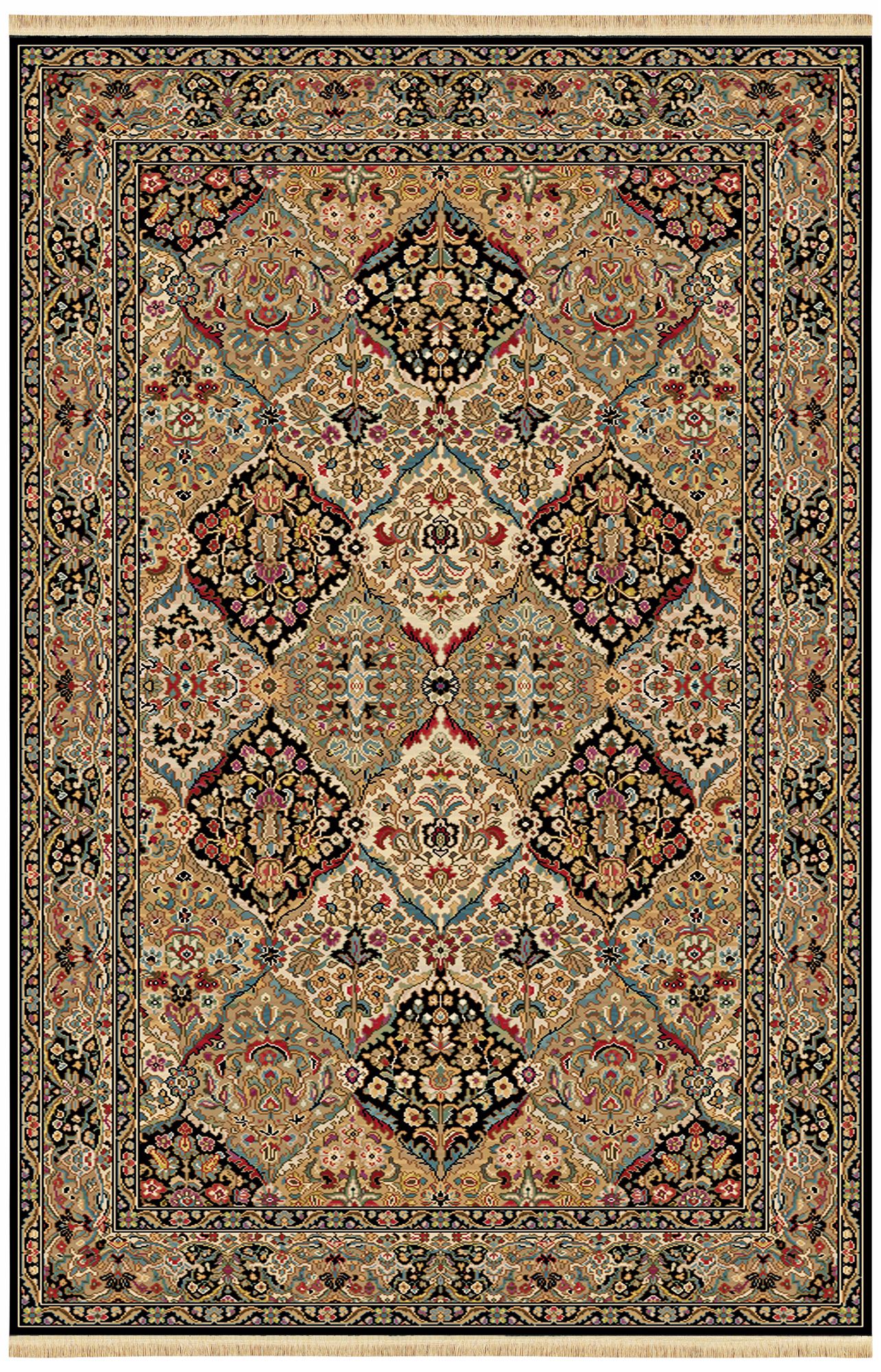 Empress Kirman Black Original Karastan Area Rug