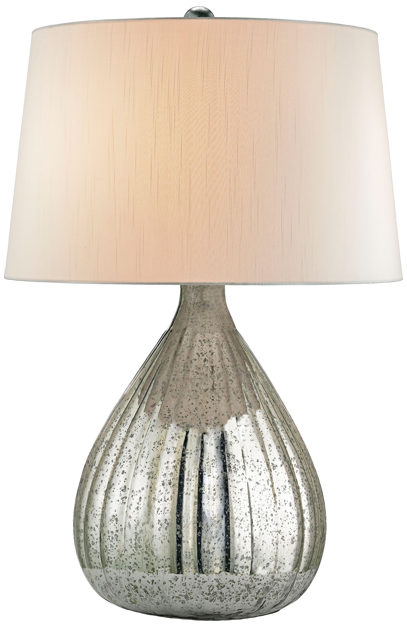 Currey And Company Oxendale Antique Silver Table Lamp