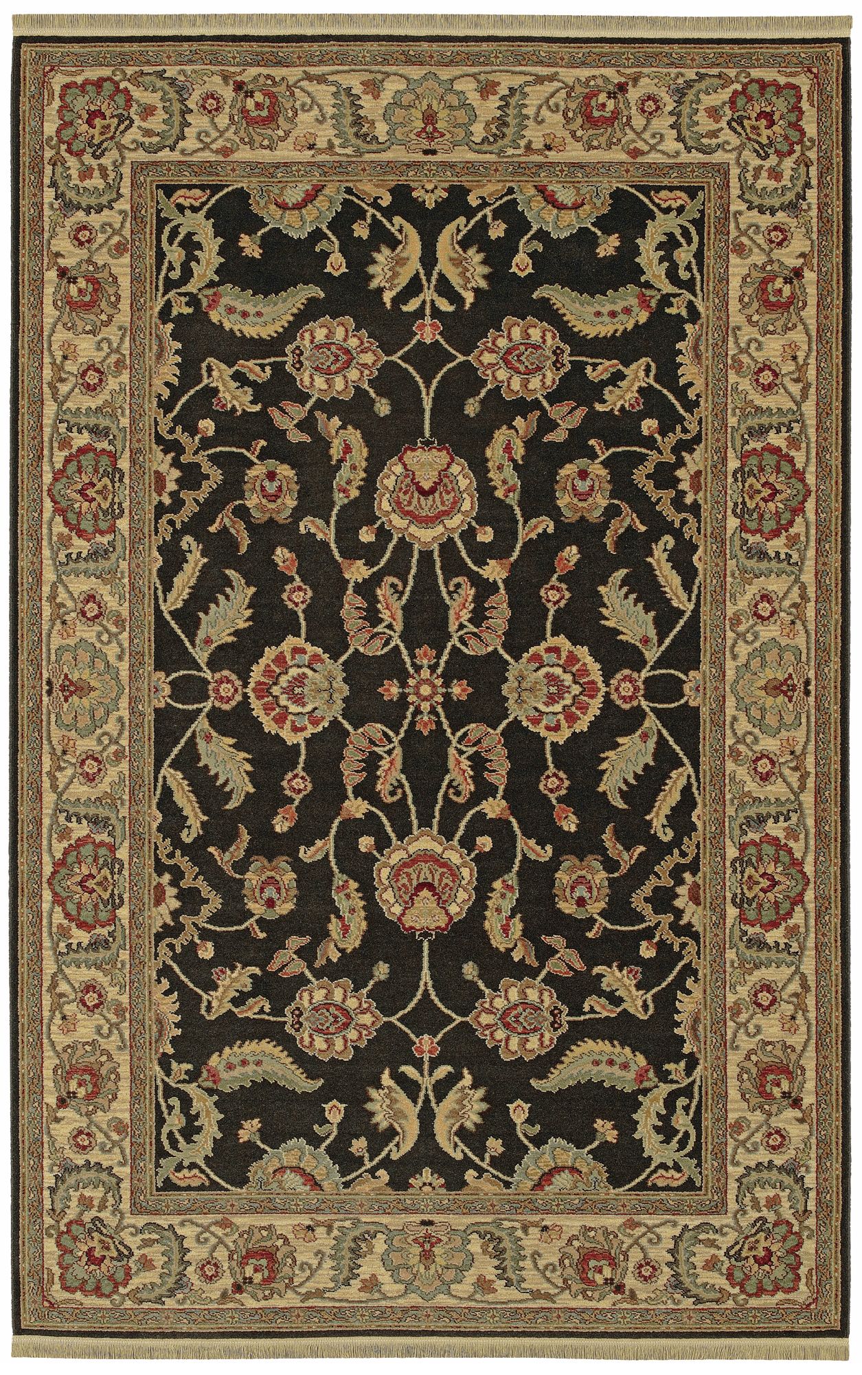 Ashara Collection Agra Black Karastan Area Rug