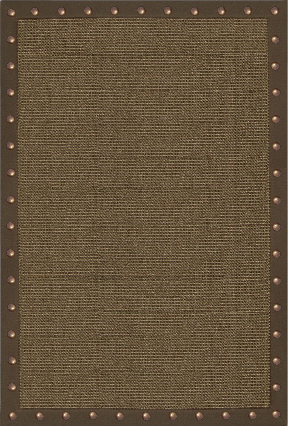Sonoma Sisal Collection Chocolate Brown Area Rug