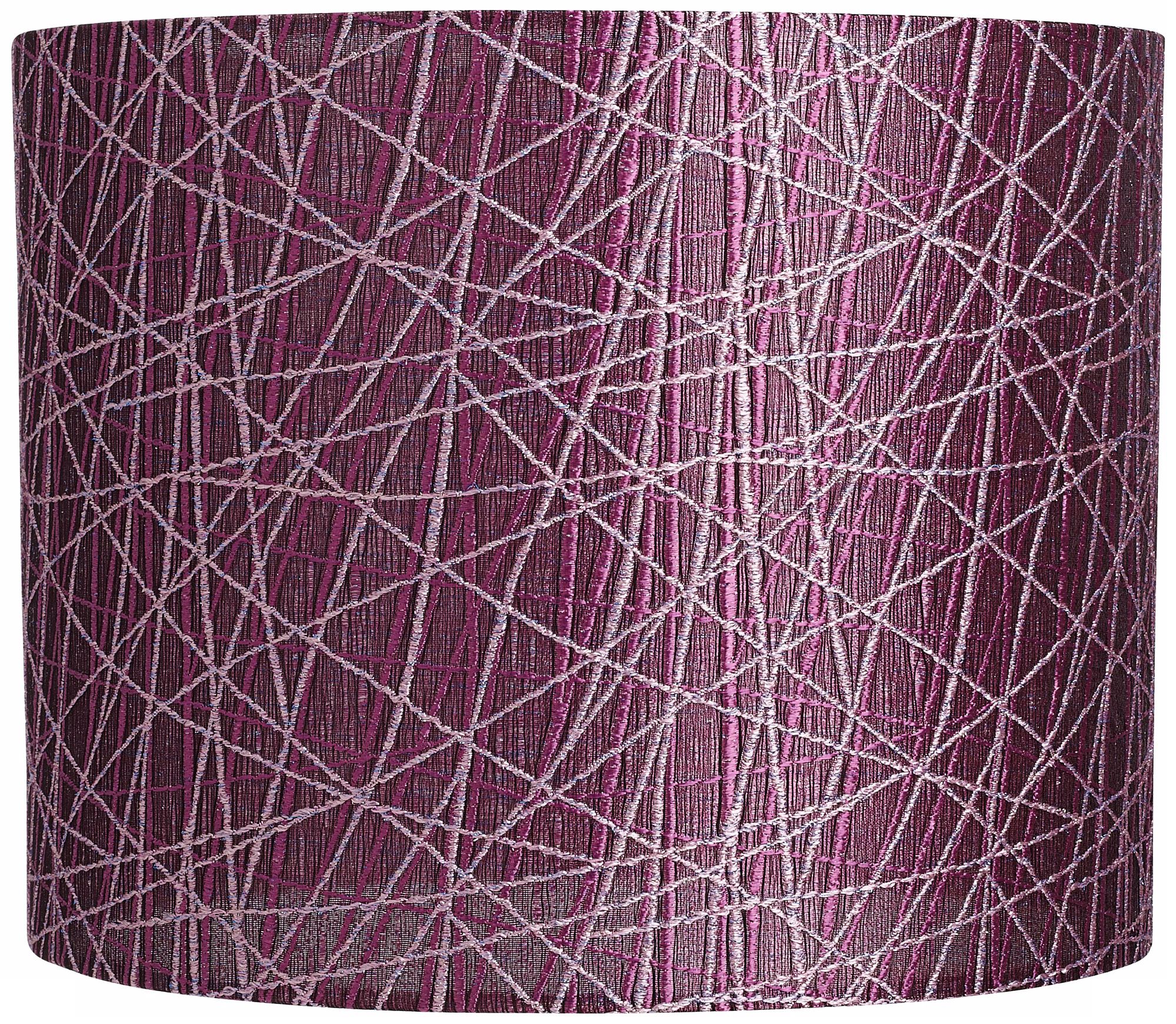Purple Lines Lamp Shade 14x14x11 (Spider)