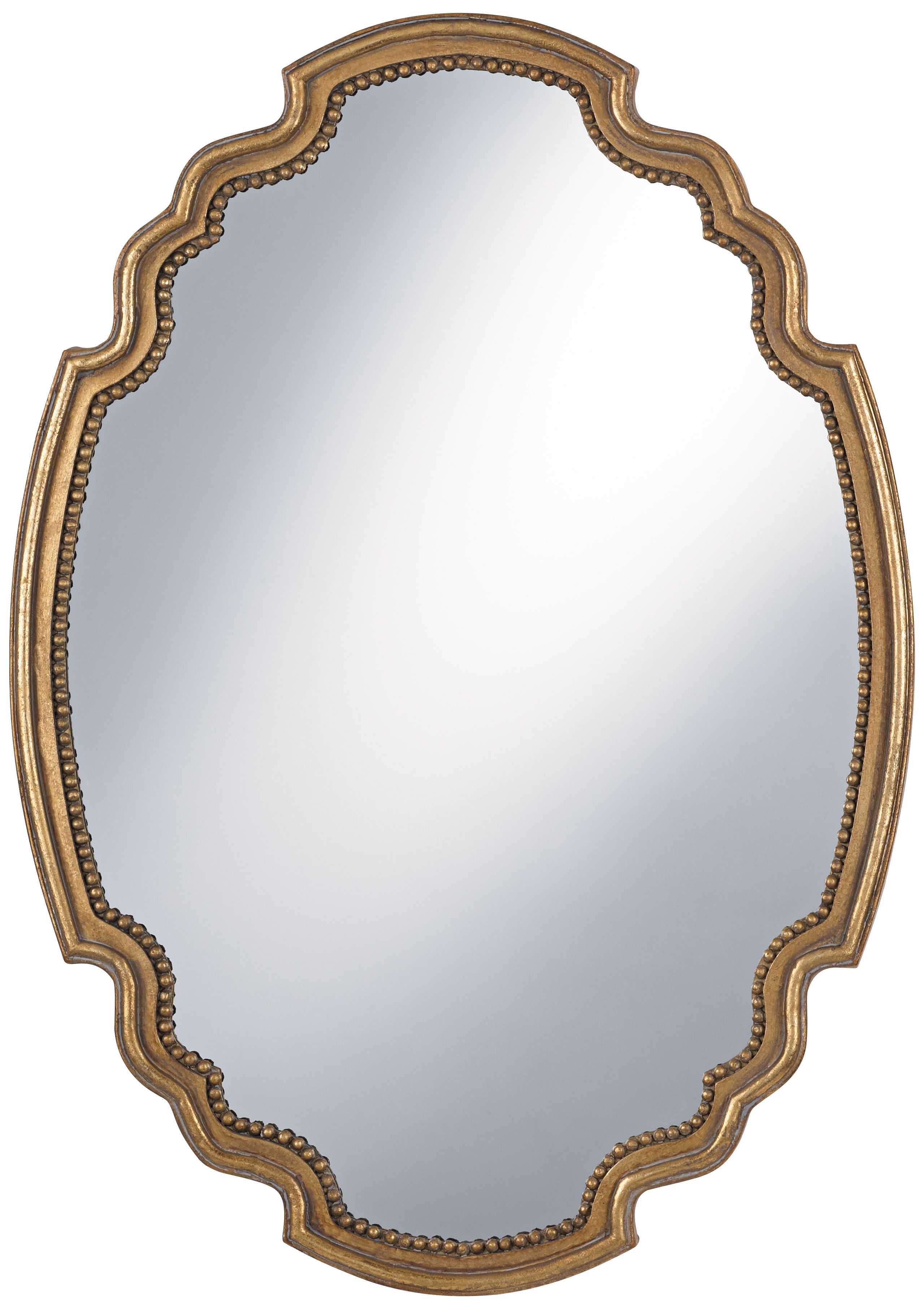 Uttermost Terelle Antique Gold 39" High Oval Wall Mirror