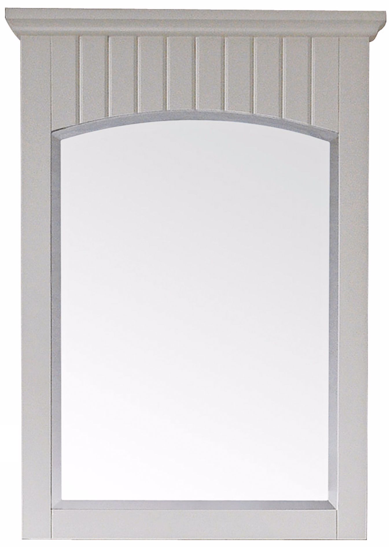 Avanity Beverly 24" Wide Birch Wood White Frame Wall Mirror