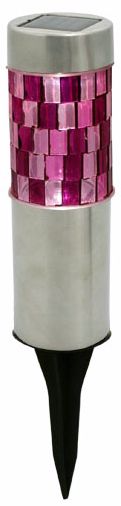 Solar Violet Mosaic Stake Light LED