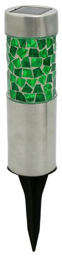 Solar Emerald Mosaic Stake Light LED