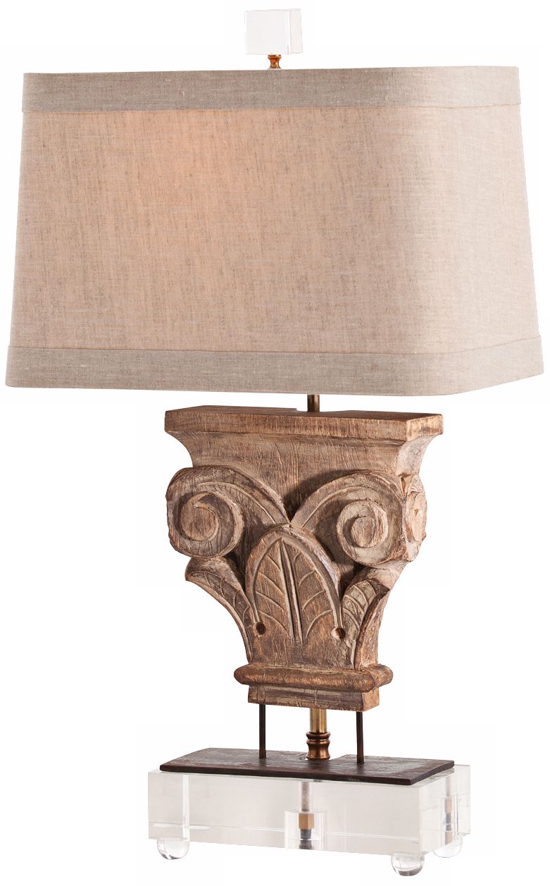 Arteriors Home Awignon Wood Finish Iron Table Lamp