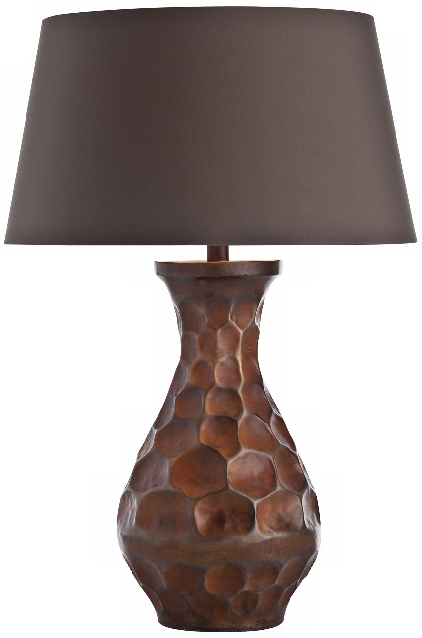 Arteriors Home Sola Antique Copper Honeycomb Table Lamp