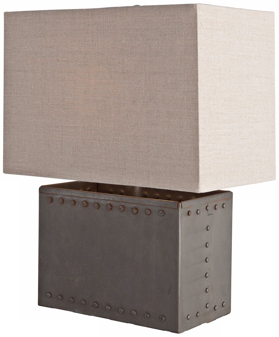 Arteriors Home Richland Riveted Natural Iron Table Lamp