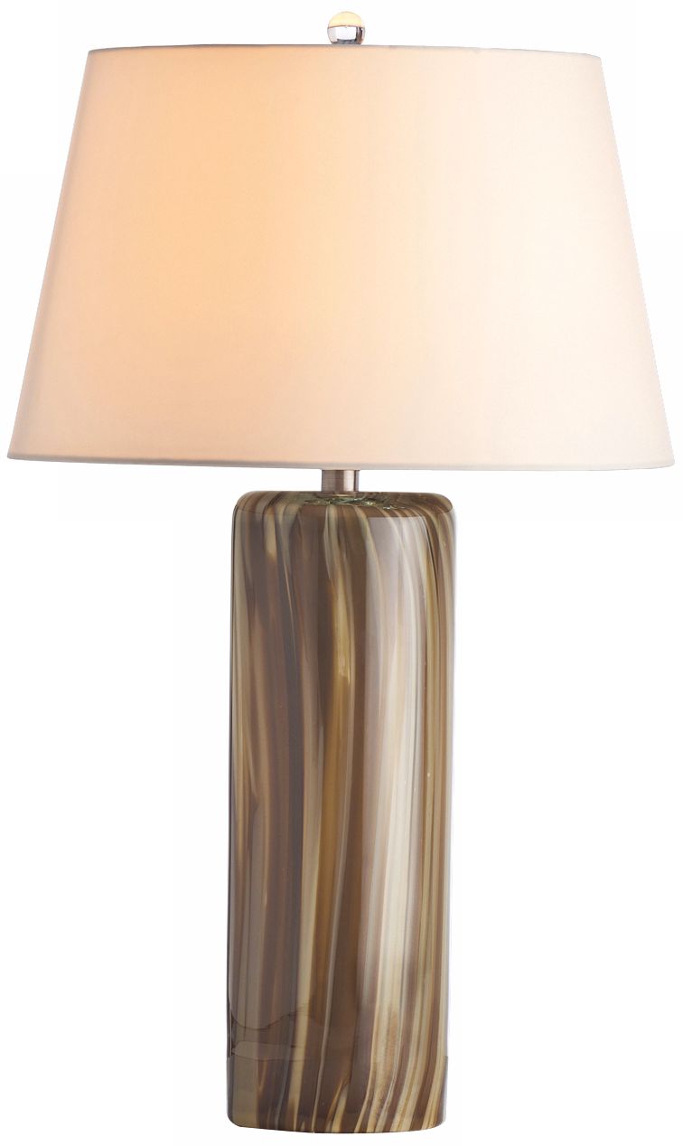 Arteriors Home Talia Tobacco Wavy Striped Table Lamp