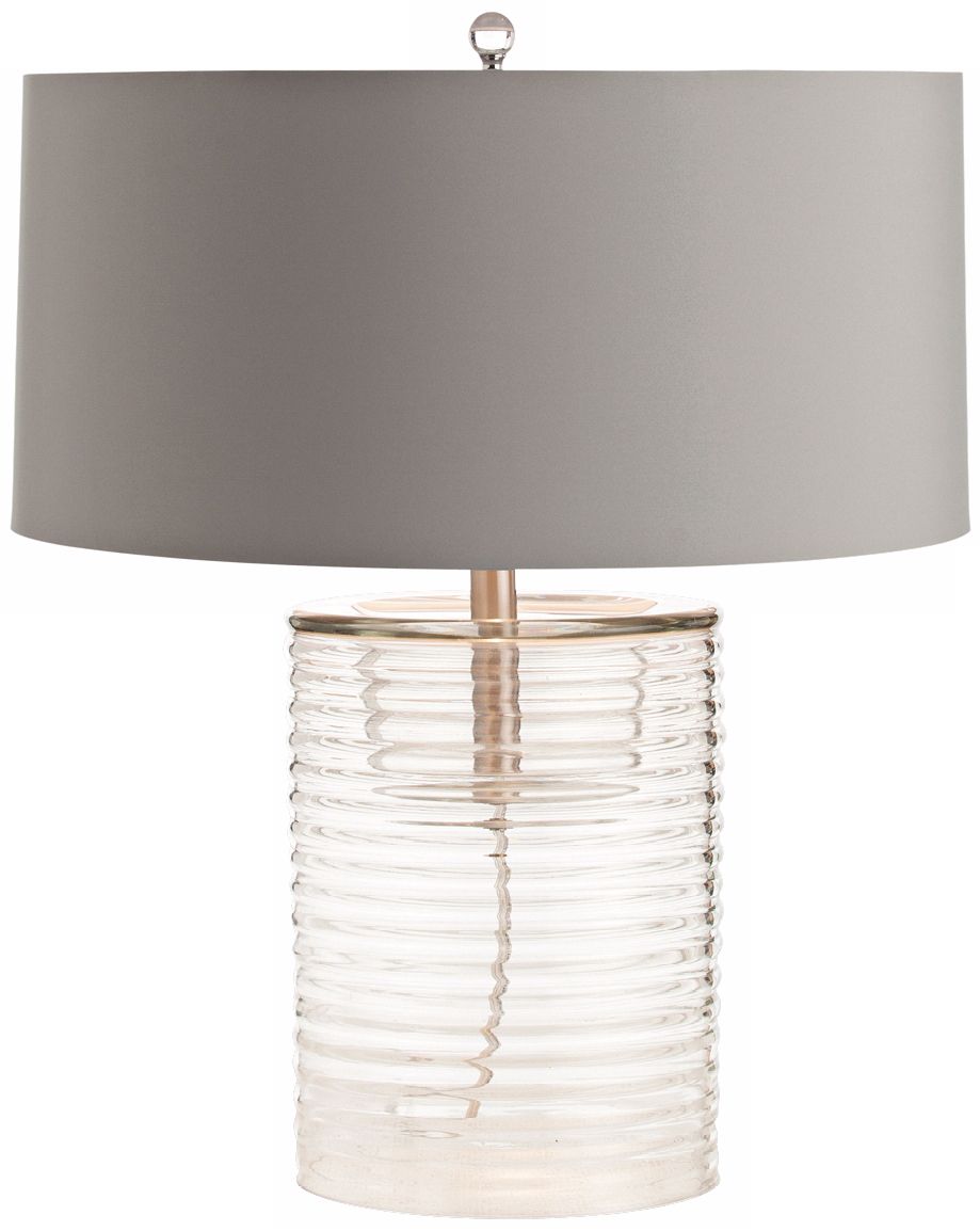 Arteriors Home Rhett Clear Ribbed Glass Table Lamp